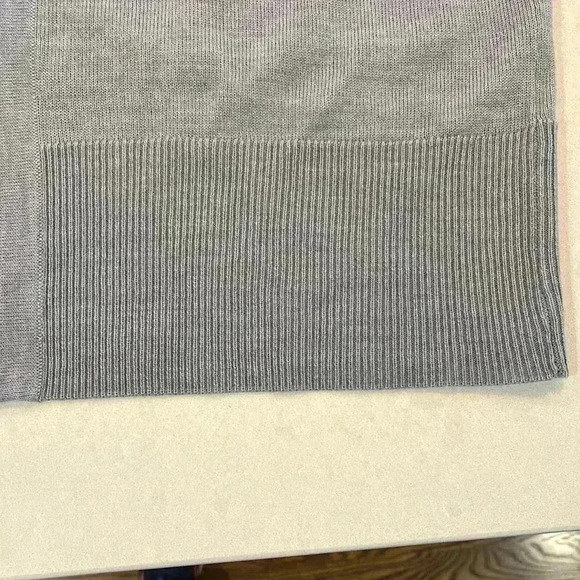 Women’s Open Cardigan M Lilac Long Lines Ribbed Cuffs & Hem Soft Classy No Tags - Picture 3 of 8